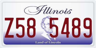 IL license plate Z585489