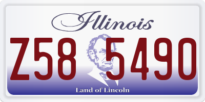 IL license plate Z585490