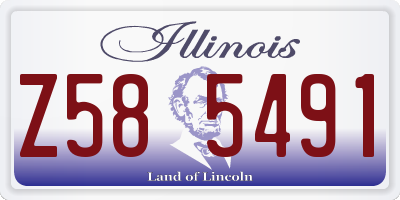 IL license plate Z585491