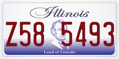IL license plate Z585493