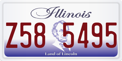IL license plate Z585495