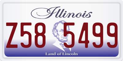 IL license plate Z585499