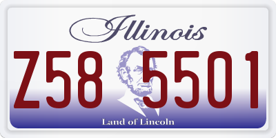 IL license plate Z585501