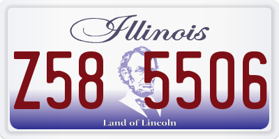IL license plate Z585506