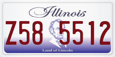 IL license plate Z585512