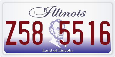 IL license plate Z585516