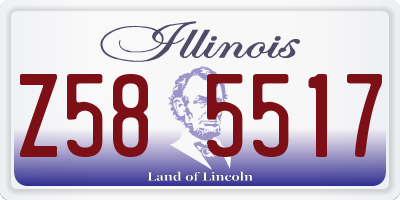 IL license plate Z585517