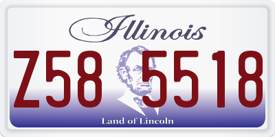 IL license plate Z585518
