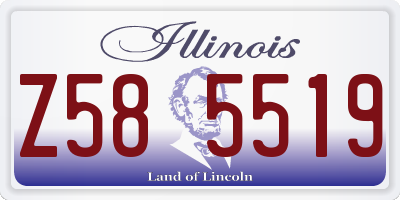 IL license plate Z585519