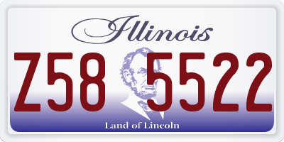 IL license plate Z585522