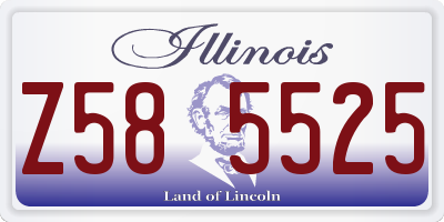 IL license plate Z585525