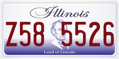 IL license plate Z585526