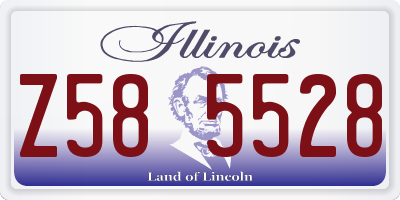 IL license plate Z585528