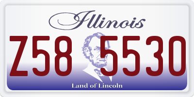 IL license plate Z585530