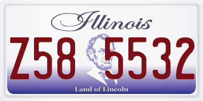 IL license plate Z585532