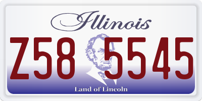 IL license plate Z585545
