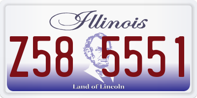 IL license plate Z585551