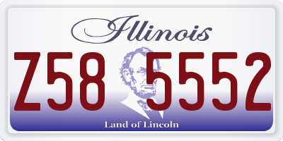 IL license plate Z585552