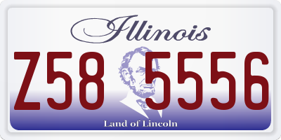 IL license plate Z585556