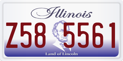 IL license plate Z585561