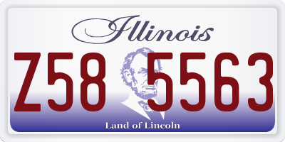 IL license plate Z585563