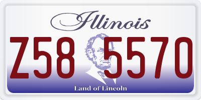 IL license plate Z585570