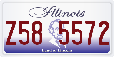IL license plate Z585572