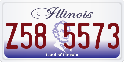 IL license plate Z585573
