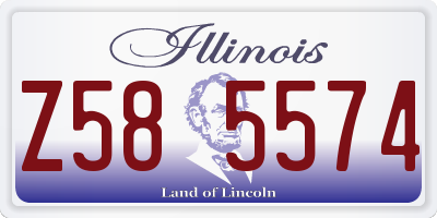 IL license plate Z585574