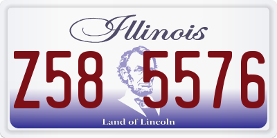IL license plate Z585576