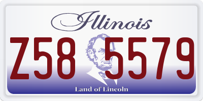 IL license plate Z585579