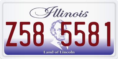 IL license plate Z585581