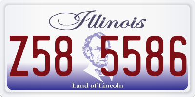 IL license plate Z585586