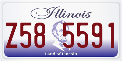 IL license plate Z585591