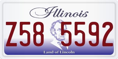 IL license plate Z585592