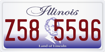 IL license plate Z585596