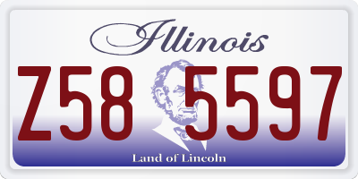 IL license plate Z585597