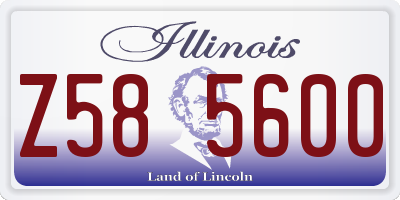 IL license plate Z585600
