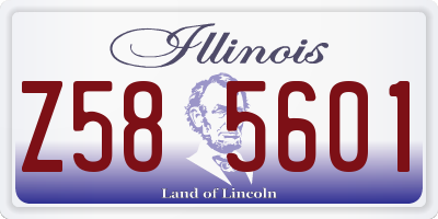 IL license plate Z585601