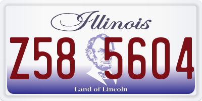 IL license plate Z585604