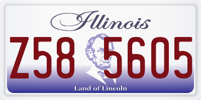 IL license plate Z585605