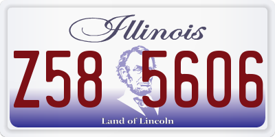 IL license plate Z585606
