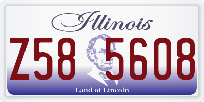 IL license plate Z585608