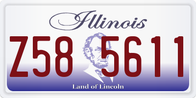 IL license plate Z585611