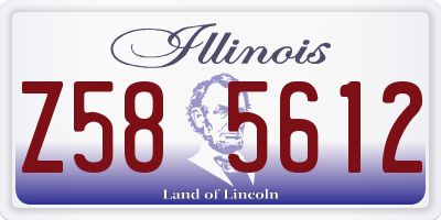 IL license plate Z585612