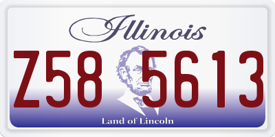 IL license plate Z585613
