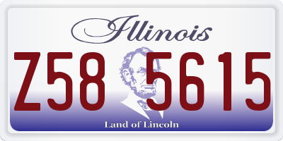 IL license plate Z585615