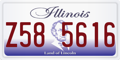 IL license plate Z585616