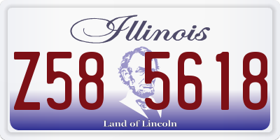 IL license plate Z585618