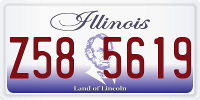 IL license plate Z585619